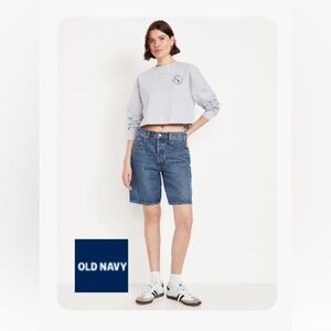 NWT Old Navy Blue Jean Bermuda Shorts
